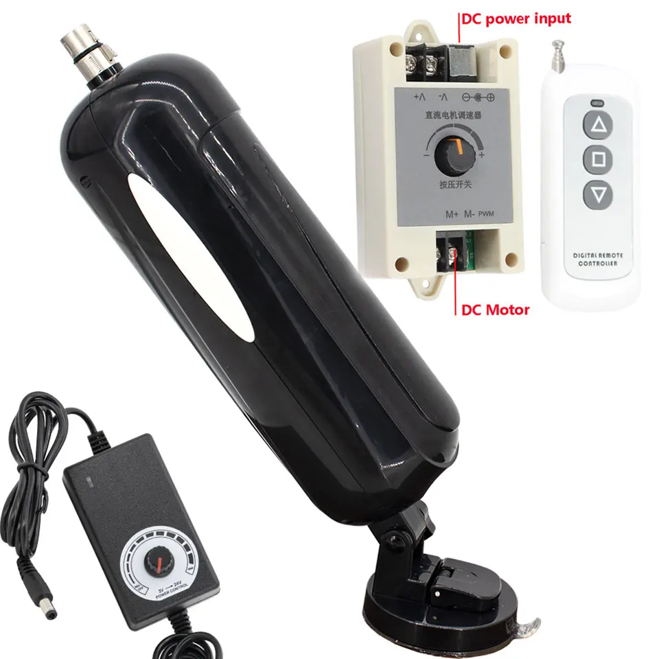

Reciprocating Cycle Linear Actuator With remote control Speed Control big Suction Cup 6cm Stroke DC 24V Reciprocating Telescopic