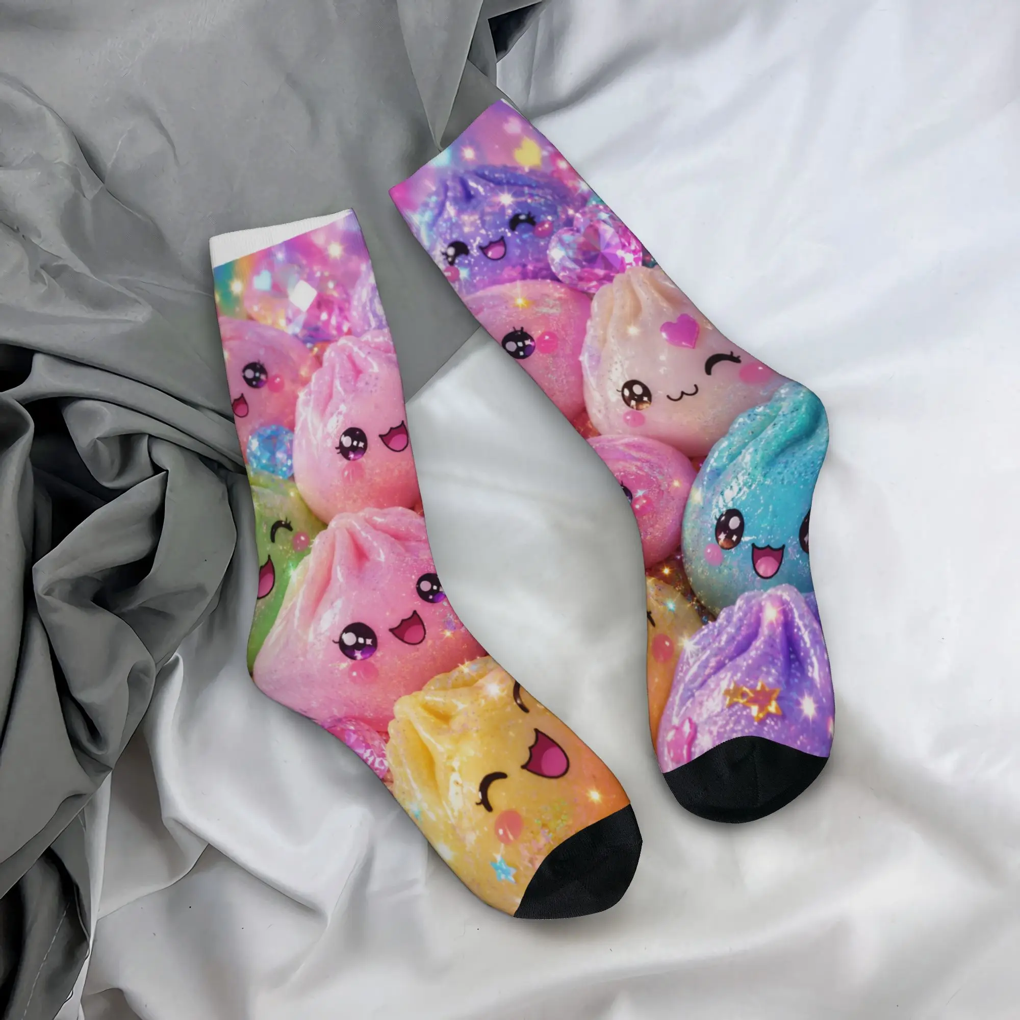 Cartoon Dumpling Socks Merch For Men Women  Soccer Socks Cute Wonderful Gifts