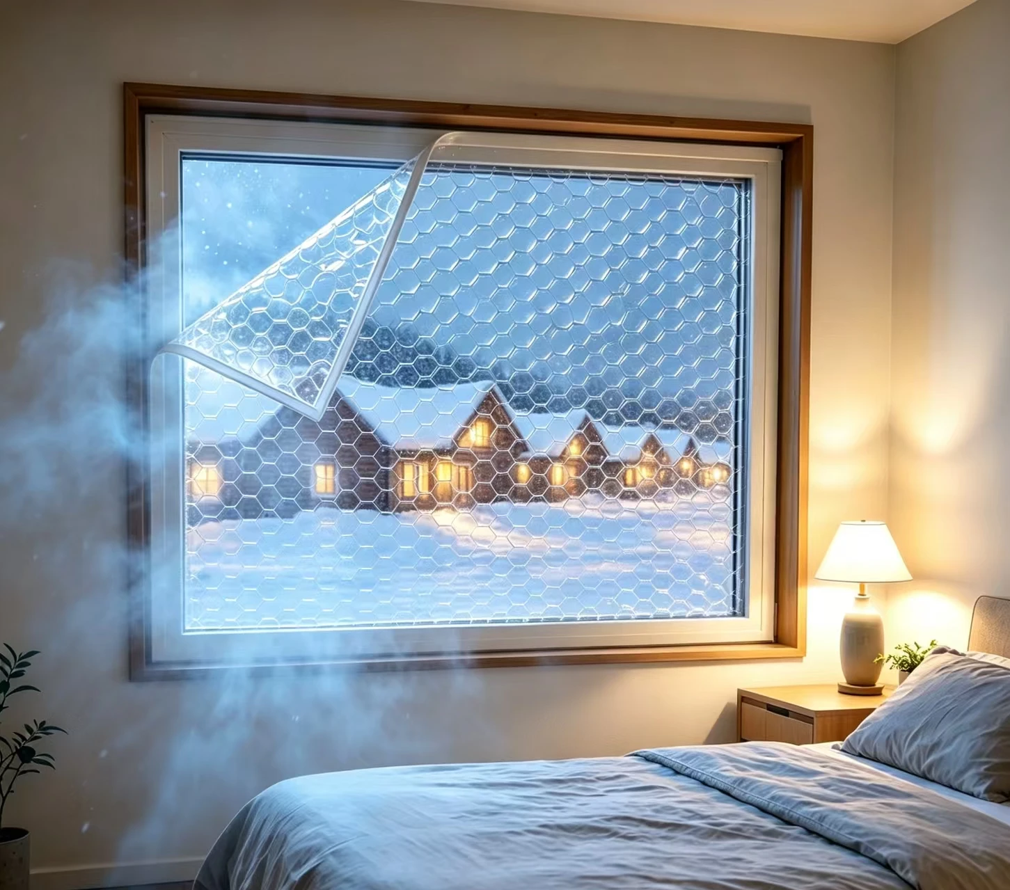 Warm curtain, insulation, window screen, sunshade, sound insulation, water cube material thickened warm curtain