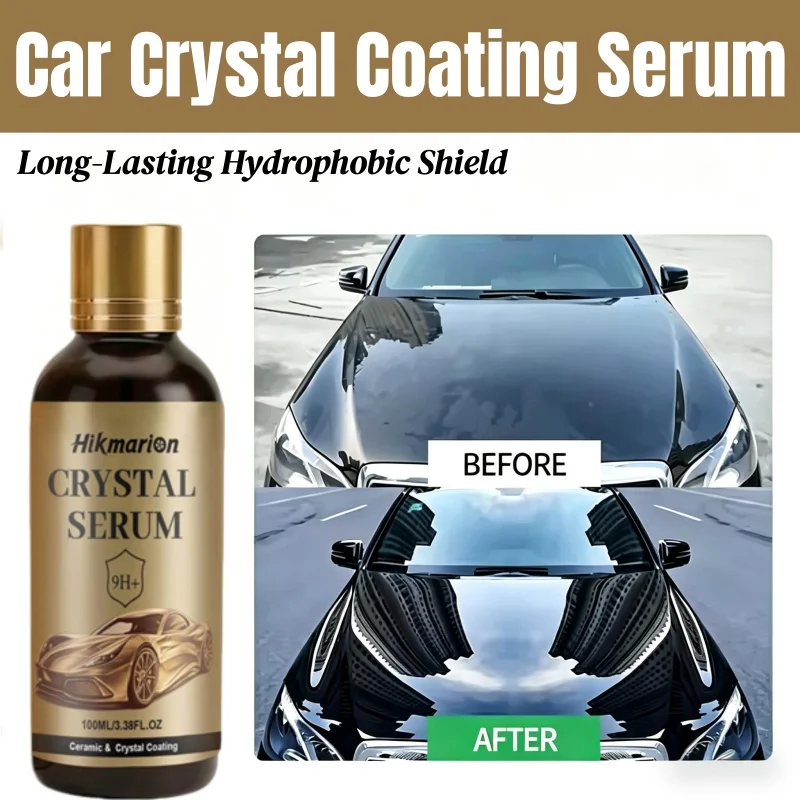 100ML PTZ Graphene Ceramic Coating 9H+ Advanced Crystal Serum for Cars Professional Auto Detailing Paint Protection High Gloss