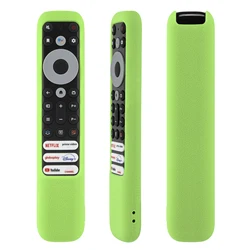 Skin-Friendly Covers Fit for TCL RC902V FMR1 FMR2 FMR4 FMR5 TV Remote Anti-Slip Shockproof Protective Silicone Case with Lanyard