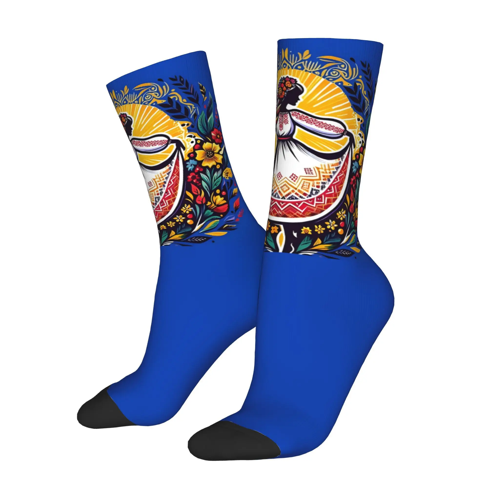 

Ukrainian Dance Pattern Men Socks Cycling Novelty Spring Summer Autumn Winter Stockings