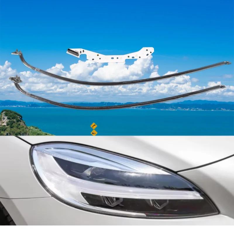 Front Headlight Angel Eye Circuit Board Ballast Module for Volvo V40 White Light 2017-2019 Car Daytime Lights DRL CHIP Lamp Tube