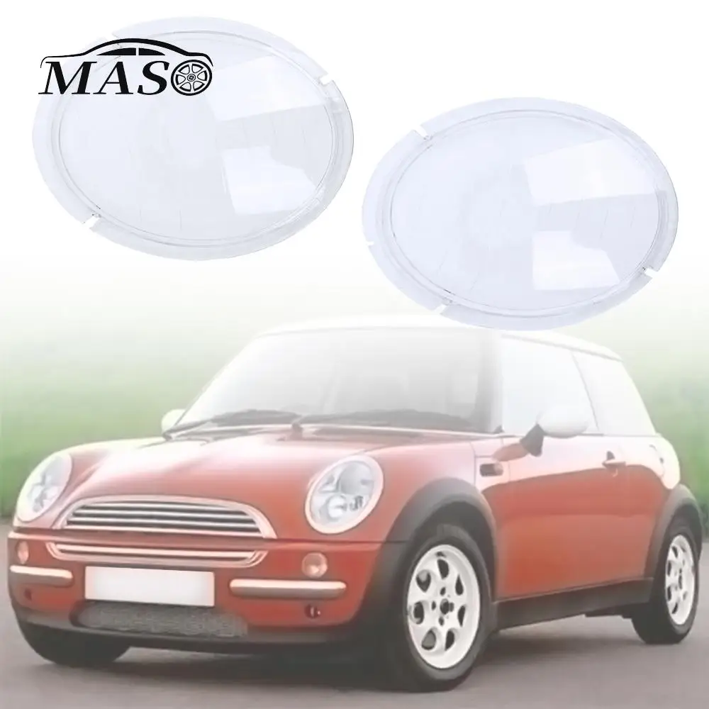 

2pcs Front Headlamp Cover Clear Lens Lampshade Shell Cover for MINI Cooper R50 Mk1 2001 2002 2003 2004 2005 2006 63126911701