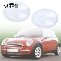 2pcs Front Headlamp Cover Clear Lens Lampshade Shell Cover for MINI Cooper R50 Mk1 2001 2002 2003 2004 2005 2006 63126911701