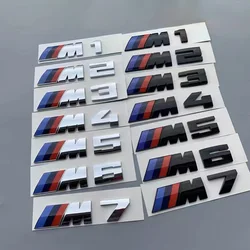 1 SZTUK Naklejki samochodowe Naklejka na bagażnik Odznaka samochodowa Do BMW M1 M2 M3 M4 M5 M6 M7 E34 E36 E61 E39 E60 E90 E92 E93 F10 F20 F30 G20 G30