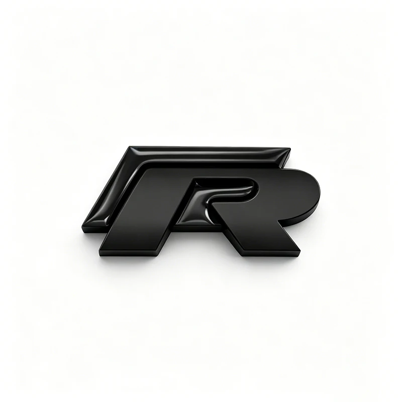 3D Metall R-Logo Aufkleber Auto Heckklappen-Emblem Aufkleber für VW Golf 5 6 7 MK7 MK6 Polo Jetta Scirocco Beetle Passat Tiguan