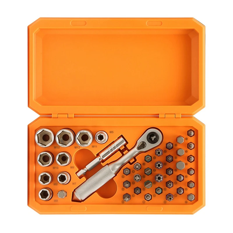 BAAG-ドライバーキット 42 1 ラチェットトルクレンチ磁気ドライブセット延長ロッド付き、家具修理ツールに最適