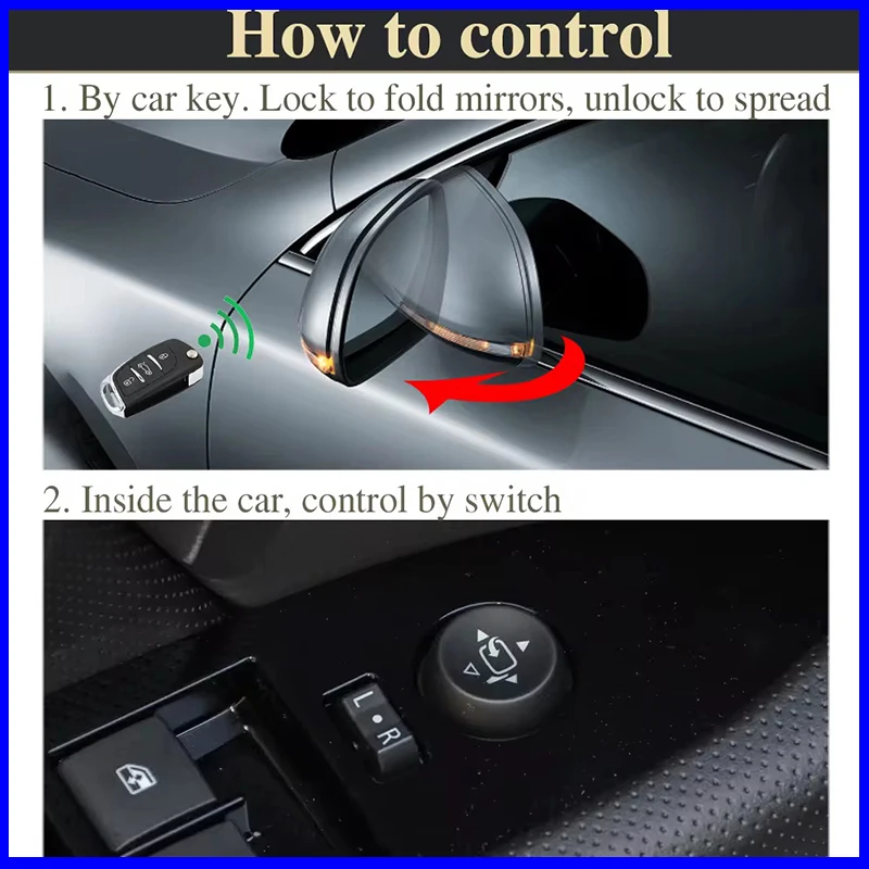 For Jaguar F-pace 3.0SC 2016 2017 Auto Intelligent Automatic Car Electric Rearview Mirror Folding System Kit Module Accessories