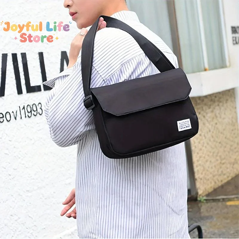 Hot Sale Men's Small Bag Shoulder Bag Trendy Diagonal Backpack Chest Bag Lightweight Boy Mini Casual Bag Mobile Phone Waist Pack