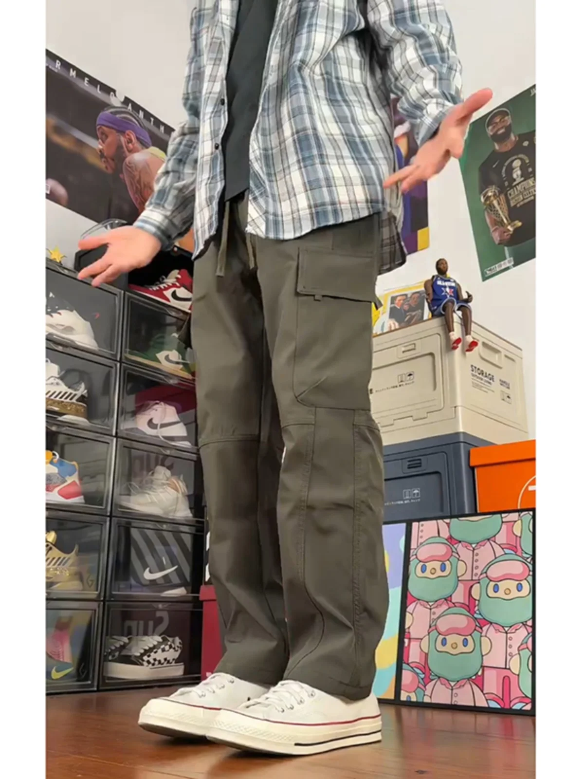 

Мужские рабочие брюки в стиле милитари для осени и зимы, для активного отдыха и альпинизма, с большими карманами, на флисовой подкладке, прямого кроя