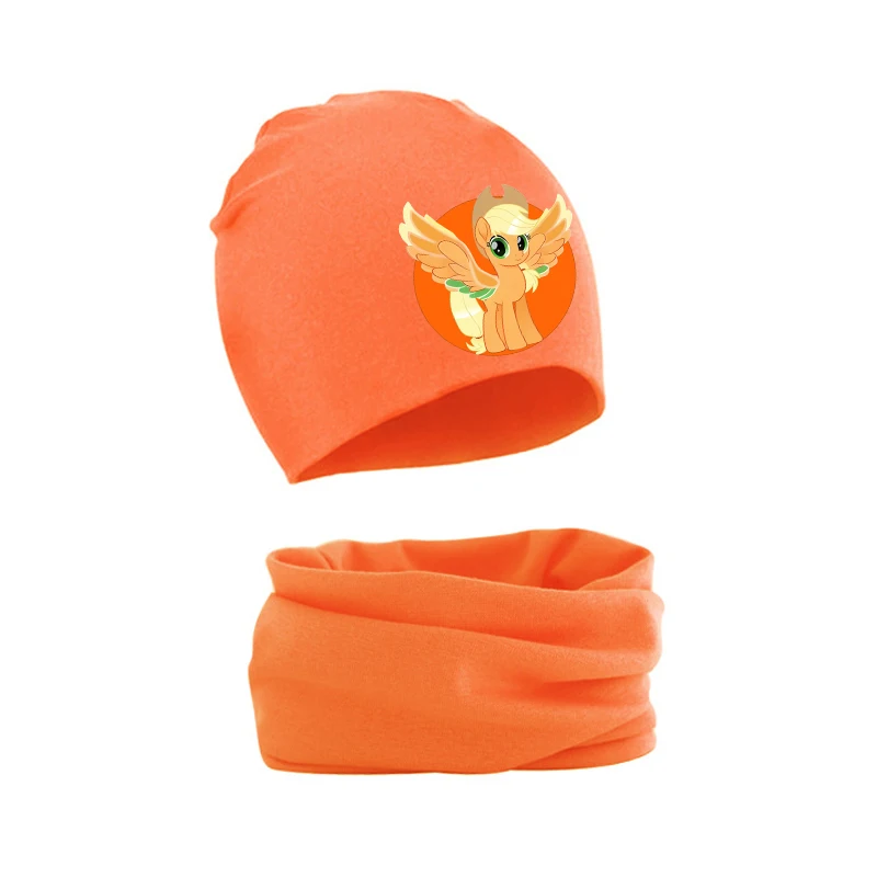 ชุดหมวกและผ้าพันคอ My Little Pony สำหรับเด็กทารก ลายอนิเมะยูนิคอร์น หมวกบีนนี่สำหรับฤดูหนาว ผ้าพันคอสำหรับเด็กแรกเกิด ของขวัญสำหรับเด็กผู้หญิง