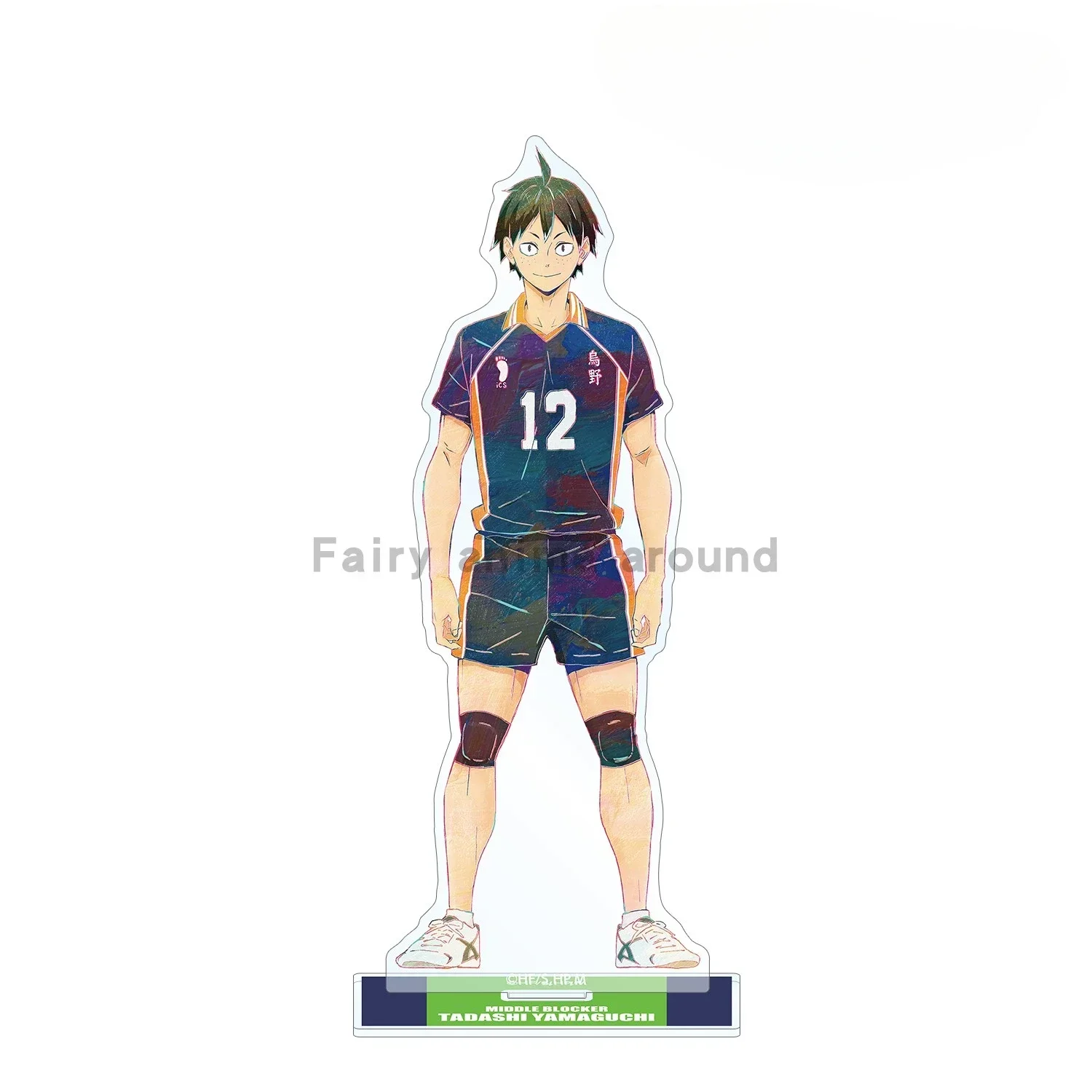 ¡Haikyuu! Figuras de acción de Shoyo Hinata Tobio Kageyama, Daichi, seramura, Tadashi, Yamaguchi, soporte acrílico, modelo de placa