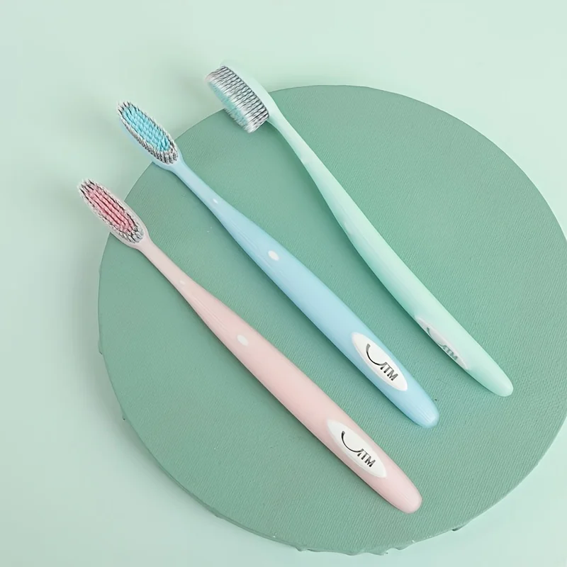 6/3 Pieces in Random Colors, Ultra-Soft Bristle Toothbrush with U-Shaped Handle Design, Manual Toothbrush for Gum Protection, Daily Household Deep Cleaning Oral Care Product, Halloween and Christmas Gift
