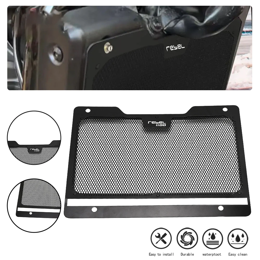 

Rebel CM CMX 1100 Motorcycle Radiator Grille Grill Guard Protector Cover For HONDA REBEL1100 CMX1100 CM1100 2020 2021 2022 2023