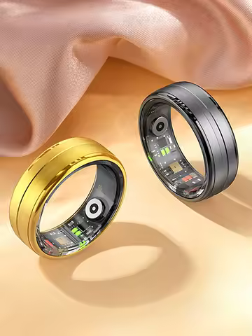 [2024] COLMI R06 Smart Ring Men Women, Heart Rate and Blood Oxygen Monitor, IP68 & 5ATM Waterproof, Multi-sport Mode