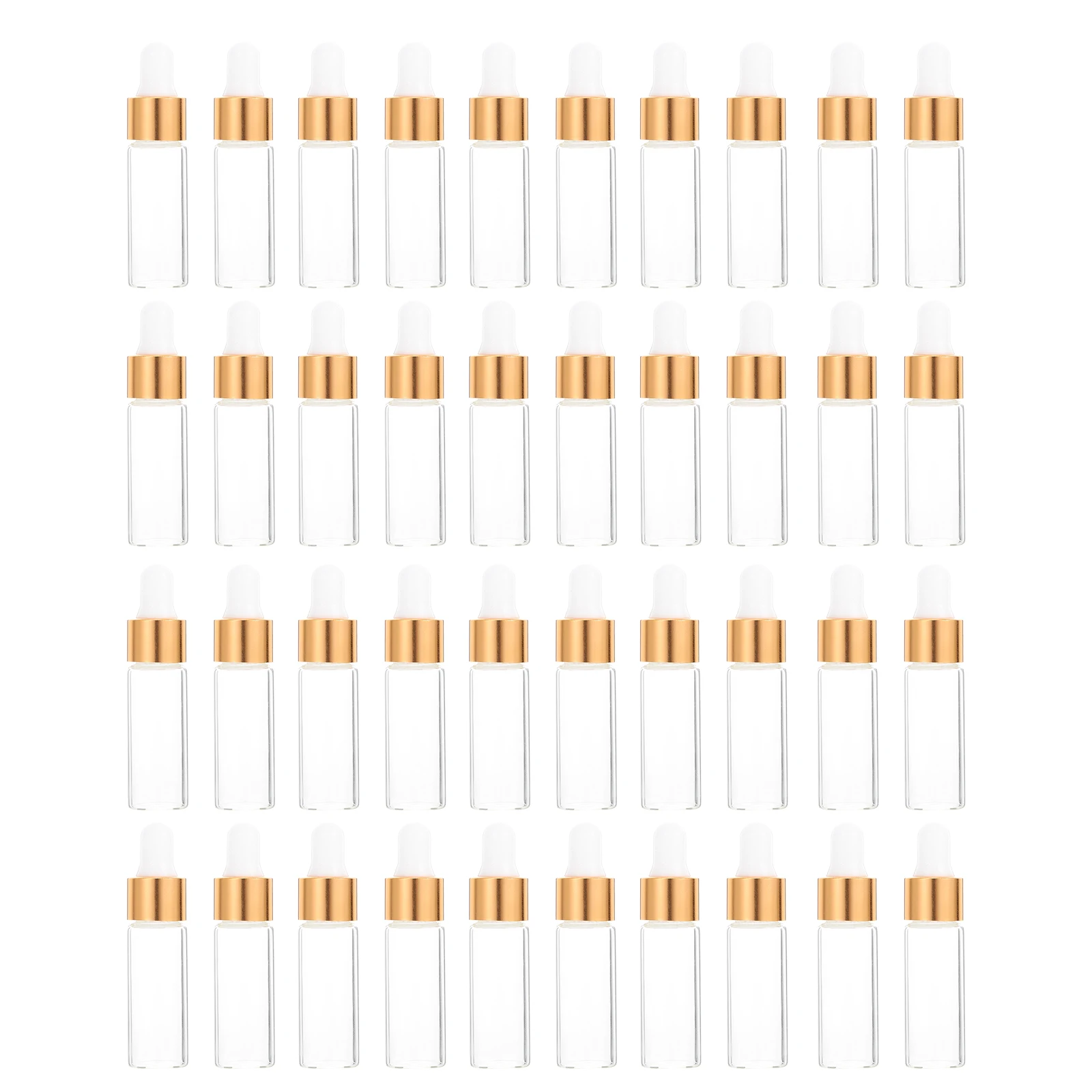 

50Pcs Essential Oil Bottle Transparent Mini Liquid Empty Bottles Small Packaging Travel Accessories Mini Bottle