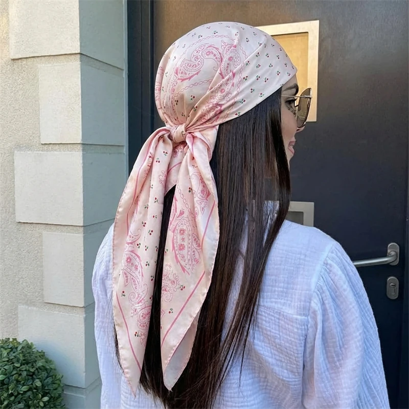 Foulard carré en Satin pour fe - Face Scarf Mask avis et prix