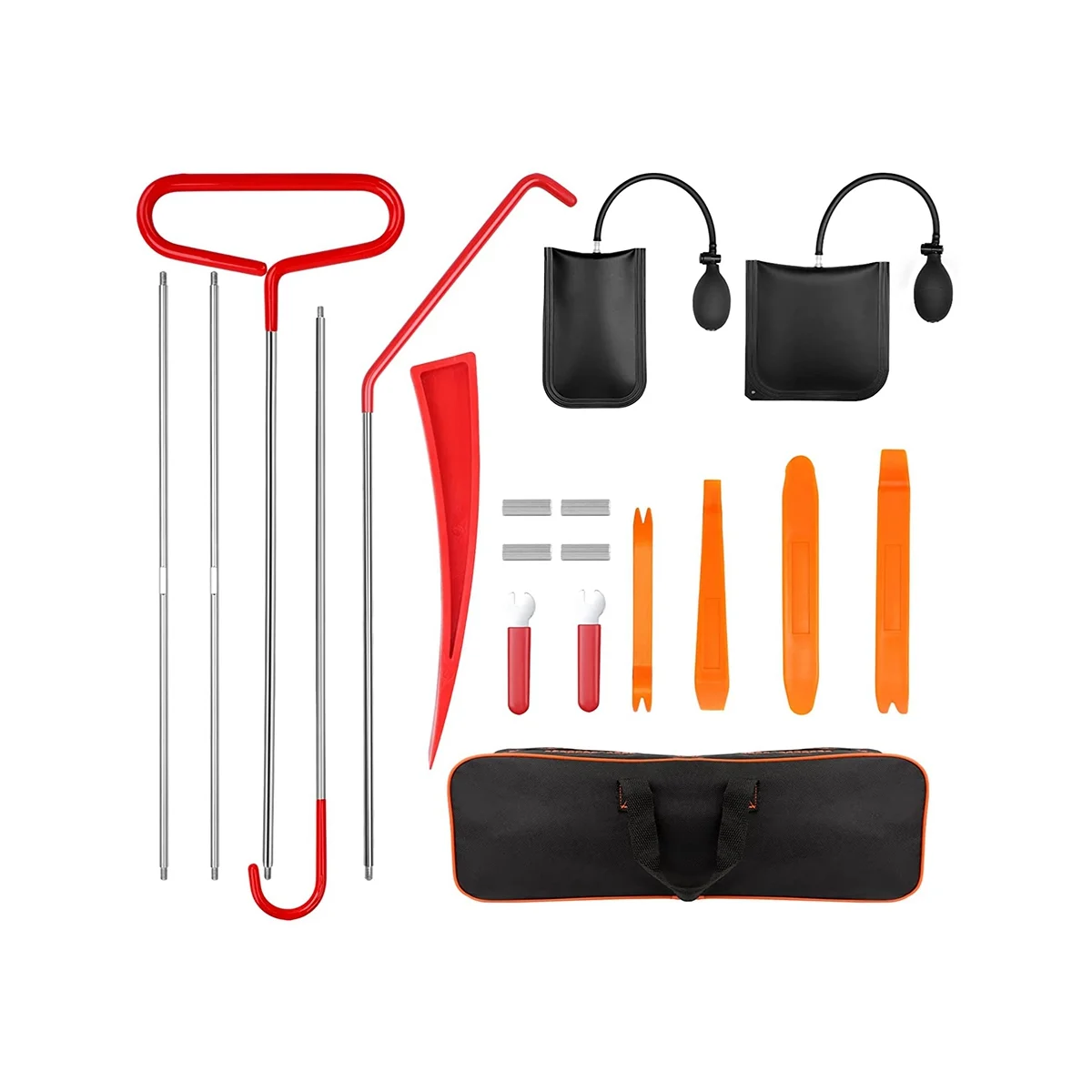 

19 Pieces of Home Maintenance Tools, Long-Distance Hook Tools, Stainless Steel Door Opening Tools