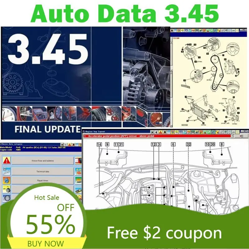 

2024 Auto-Data 3,45 Программное обеспечение для диагностики ремонта автомобилей Auto Data 3,45 Новейшая версия 2014 года с установкой видео Бесплатная установка
