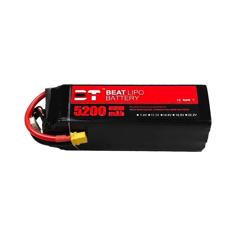 Aggiorna la batteria LiPo 6s 22.2V 5200mAh 35C per elicottero RC Quadcopter FPV Racing Drone parti batteria droni 22.2v