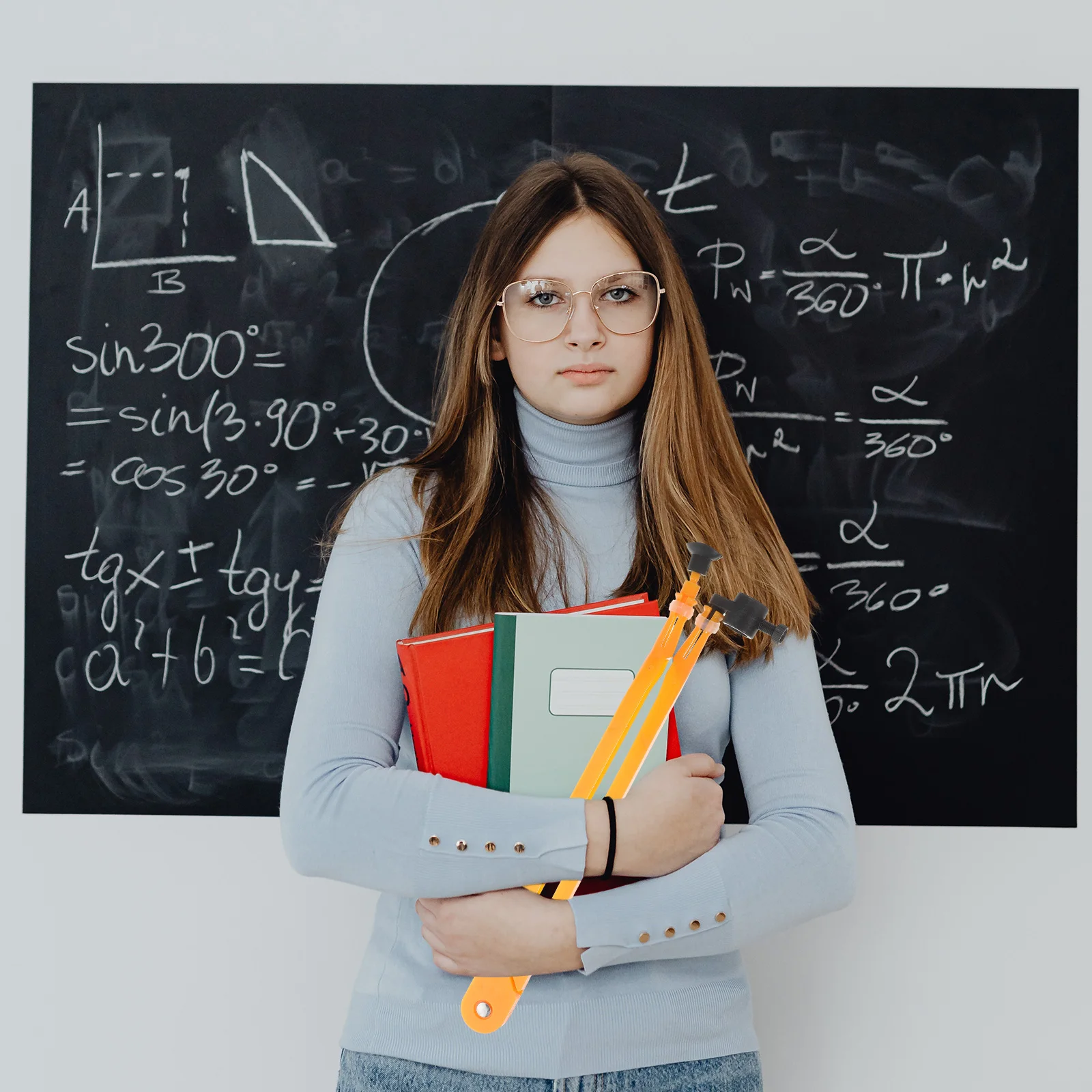 

Beam For School Plastic Drawing Tool Blackboard Math Teaching Compass Lightweight Portable Teacher Use Drafting Instrument