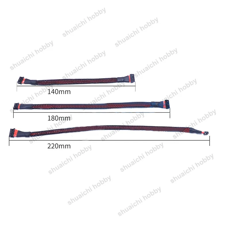 10PCS RC Model Car Sensored Brushless ESC Motor Hall Wire Length 120mm 140mm 160mm 180mm 220mm Sensor Cable 6Pin Connect Line