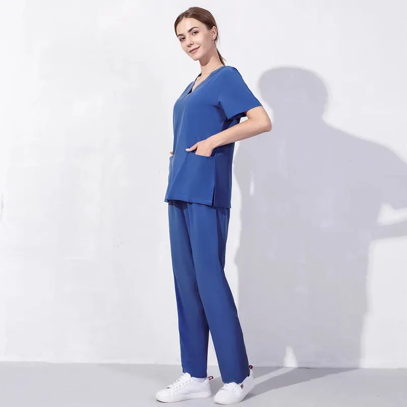 مجموعات الدعك النسائية ملحقات الممرضات الزي الطبي سليم صالح مستشفى الأسنان ملابس العمل السريرية الملابس الدعاوى الجراحية الشاملة #1