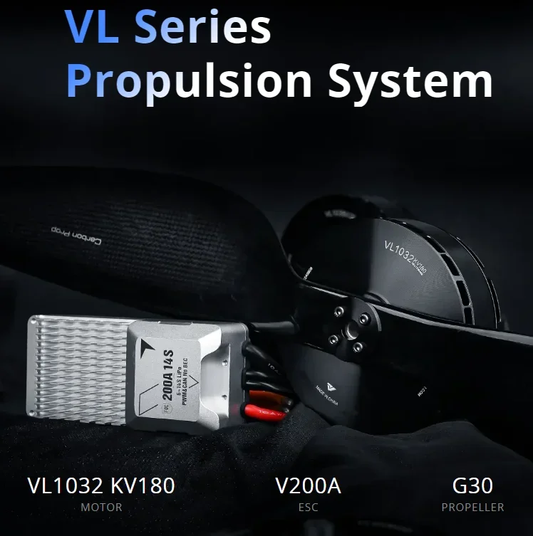 Новинка 2023 года VL1032 KV180 IPX5 12S, 3500 Вт, 32 кг, максимальная тяга/кронка, 55 кг, тяга MTOW, тяжелые подъемные двигатели для дронов