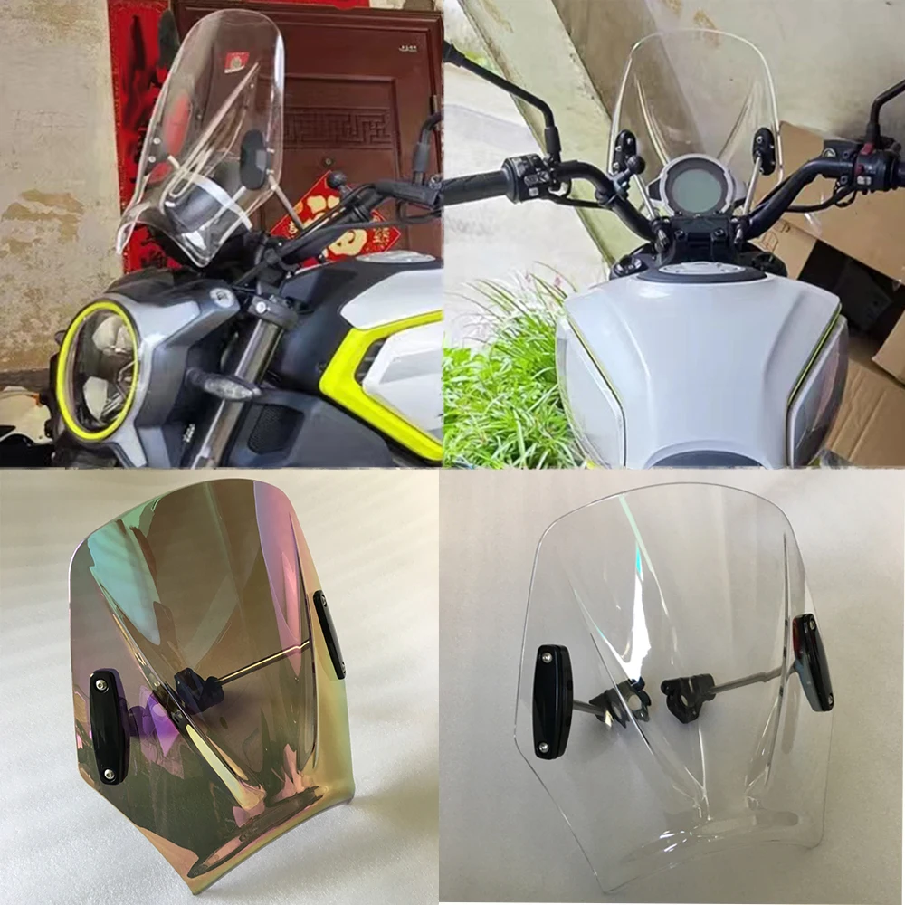 Windscreen Screen Double For  Yamaha SR500 SR400 SR250 SR125 SR 500 400 250 125 Classic Screen Windshield Glass