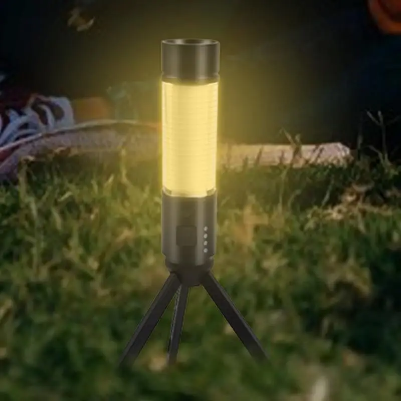 Rechargeable Camping Light Waterproof Camping Lights Adjustable Inspection Light Multifunctional Portable Tent Light With Metal