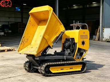 Mini Dumper OEM 800kg Capacity Mini Loader, Diesel Engine, Small Track-type Dump Truck, Compact Size