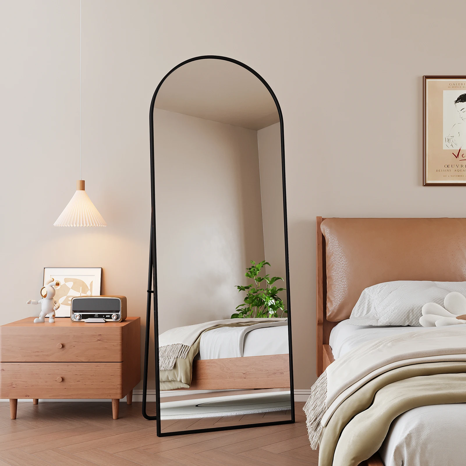 1620x530mm tempered glass full length mirror floor mirror hanging vertical or tilted bedroom mirror wall mounted mirror