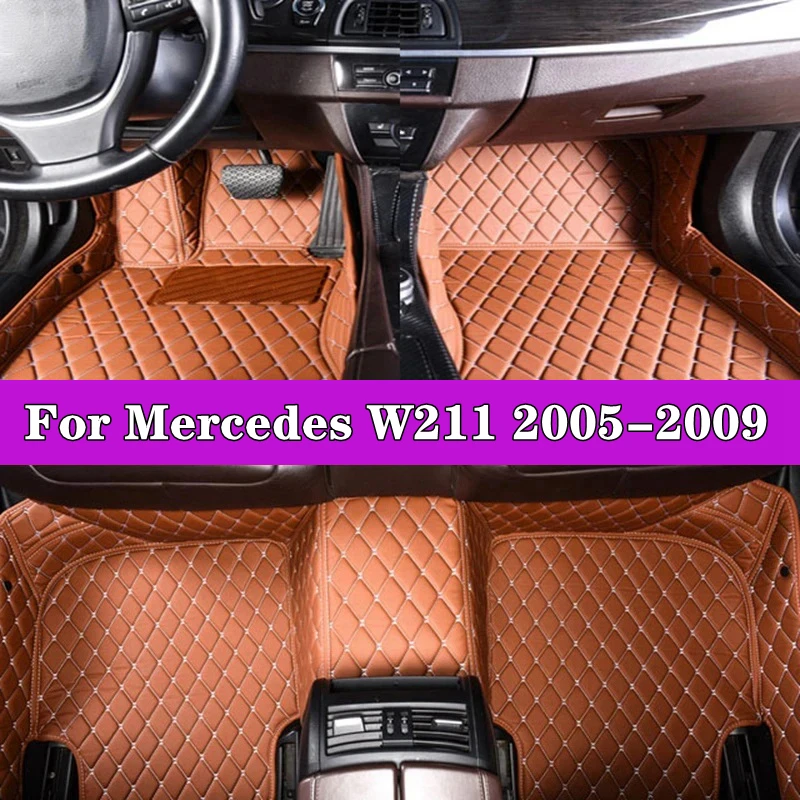 

Car Foot Pads For Mercedes W211 2005-2009 Floor Mats For Car Accessories Protective Pad Car Floor Mats Automobile Carpet Cover