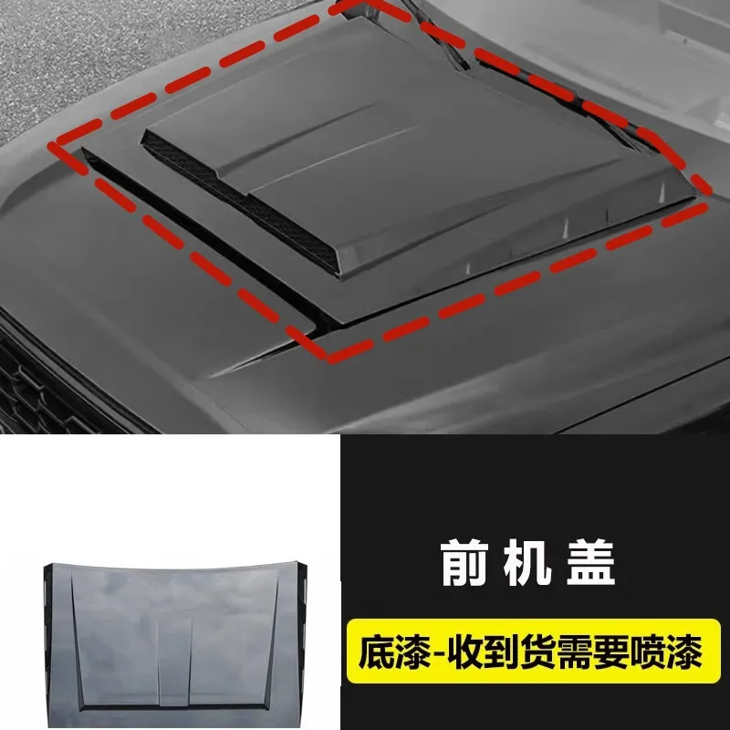 Unpainted Car Front Rear Lip Shovel Assembly For Tank 500 Modified eyebrow Tail Wing engine hood trim Auto Accessories