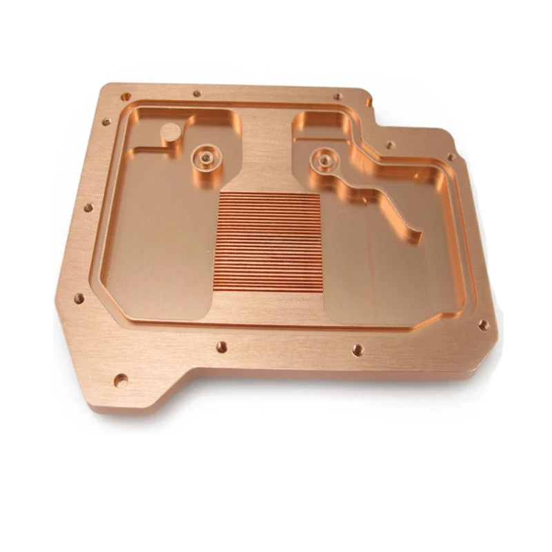 

Copper material special-shaped electronic heat dissipation cavity CNC machined special-shaped heat dissipation substrate
