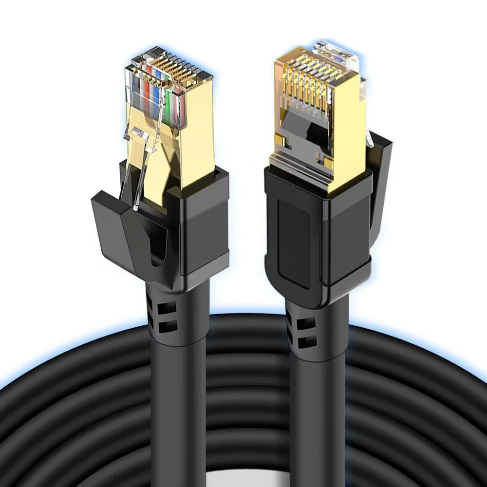 

Cabo Ethernet Cat6/6e 5M/10M/20M/30M Conectividade de rede Lan com conector RJ45 para sistema de câmera de segurança IP