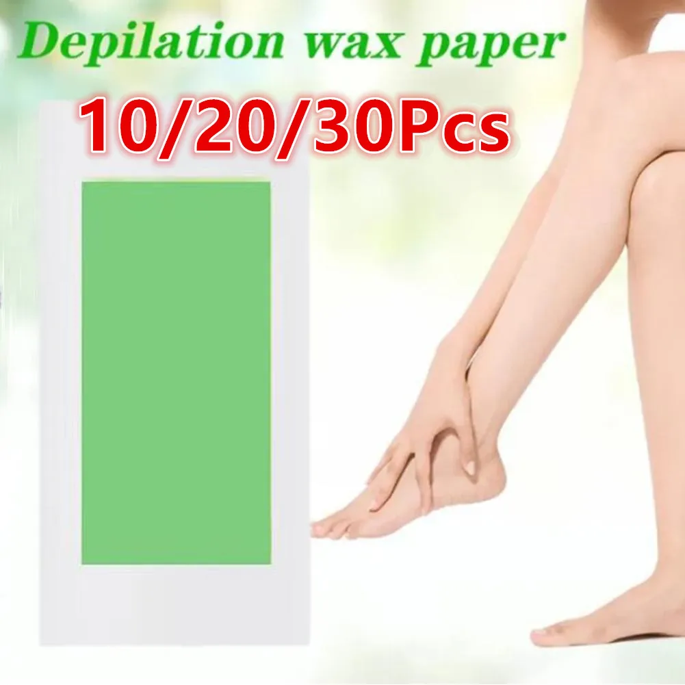 10/20/30 Pcs Depilatory Wax Strips Hair Removal Wax Paper Cold Wax Strips Paper For Face Neck Arm Leg Body Beauty Tools