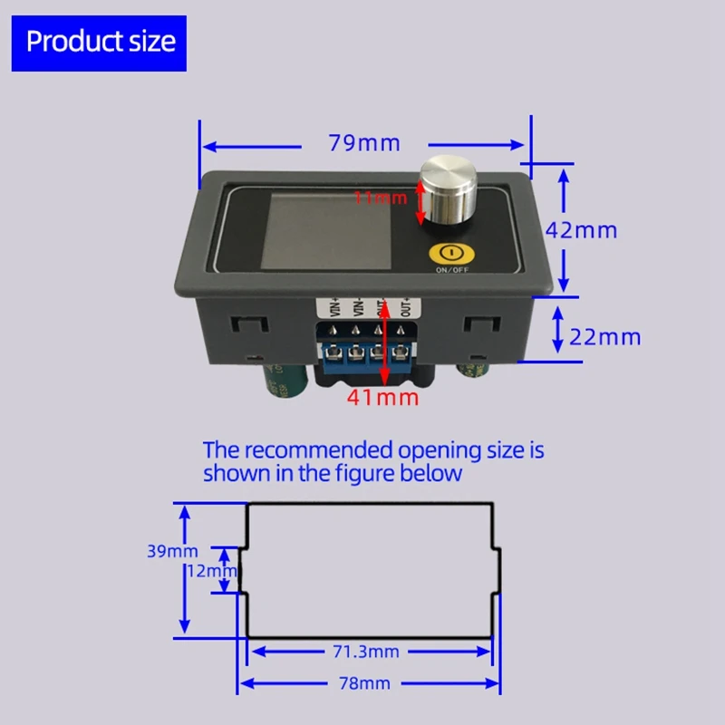 XYS3580 DC DC Buck Boost Converter CC CV 0.6-36V 5A Power Module Adjustable Regulated Laboratory Power Supply Variable