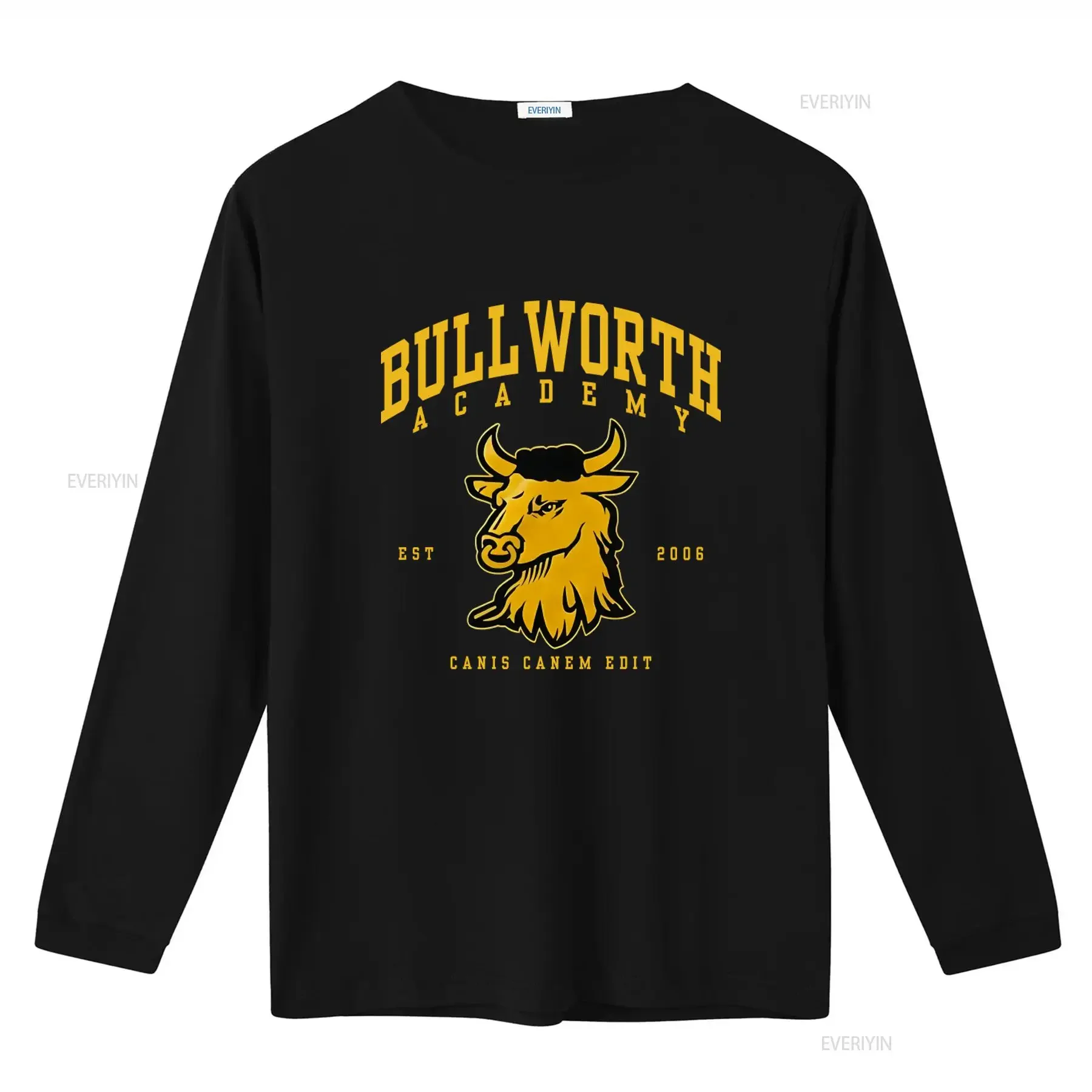 Ps2 Bully Bullworth Academy T Shirt Stylish Design with Bull Logo Est 2006 Canis Canem Edit vintage Washed Slightly Stretched image 2