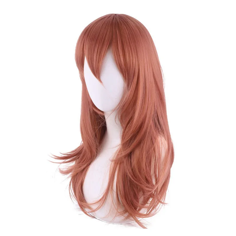 Chainsaw Man Angel Devil Cosplay Pruik Geen trimmen vereist Chainsaw Man Donkeroranje Lang golvend haar