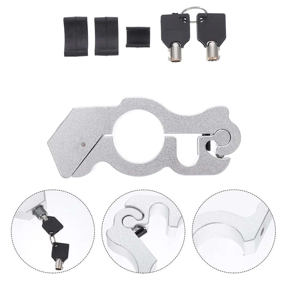 

Aluminum Alloy Motorcycle Handlebar Lock Heavy Duty Throttle Brake Lock For Scooters Atvs Electric Bikes Anti Theft Security