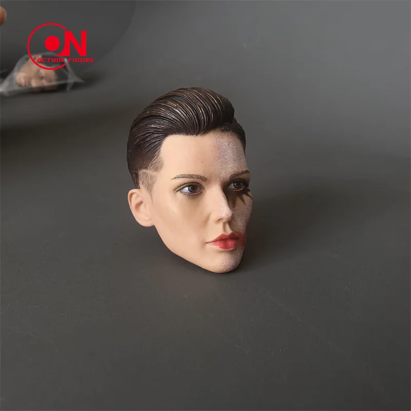 1/6 Bilancia Rubino Rosa Testa Sculpt PVC Testa Femminile Intagliare Modello Misura 12 ''Soldato Action Figure Corpo Bambole
