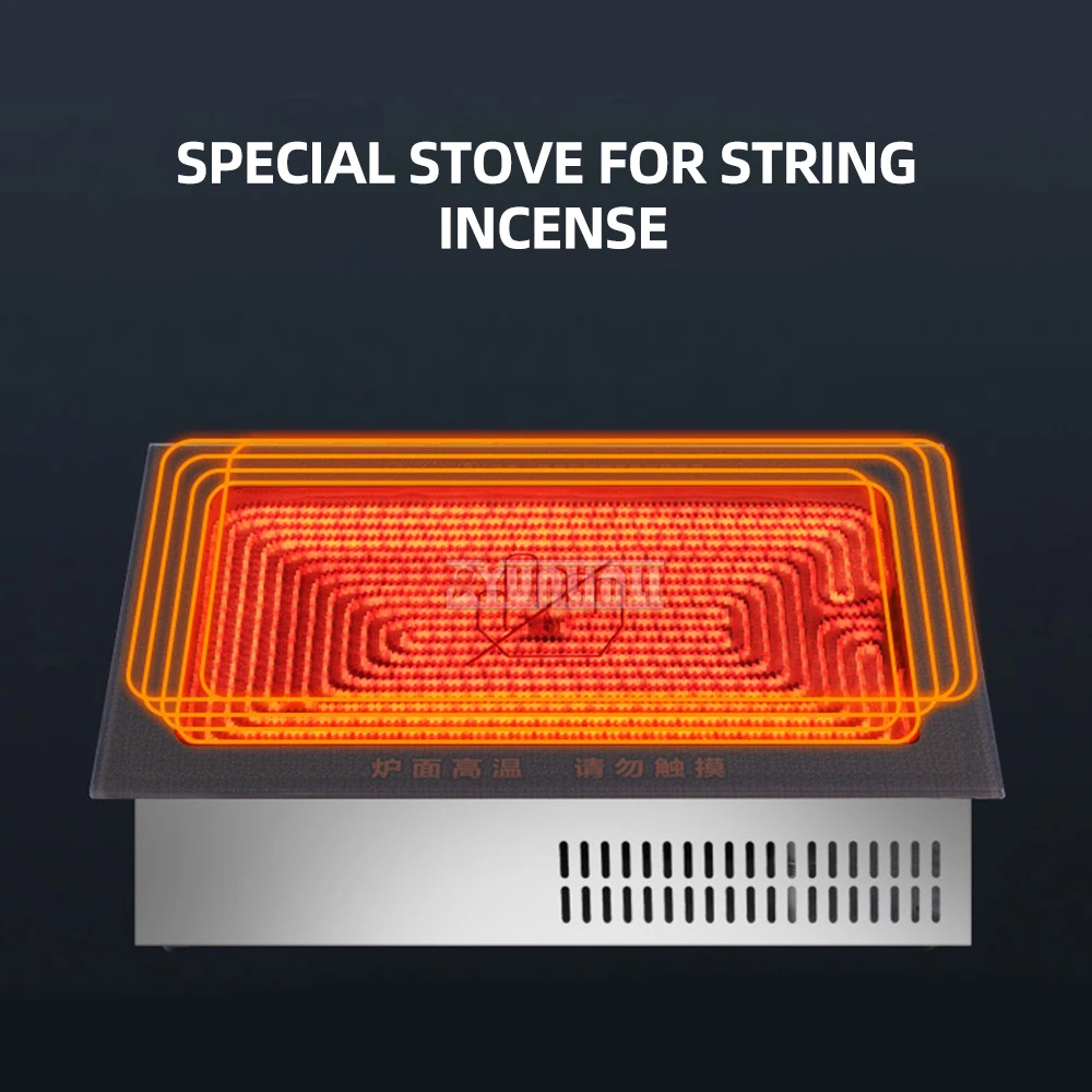 4000 W würziger Hot Pot Titan-Kristallplatte Hochleistungs-Induktionsherd 470 x 300 mm gegrillter Fischofen