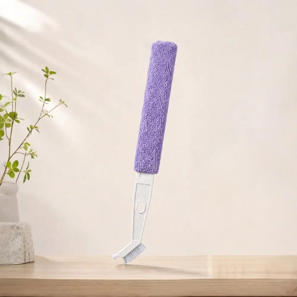Microfiber Air Conditioner Cleaning Brush Dual Head Static Adsorption Vent Cleaning Brush Hanging Storage Detachable