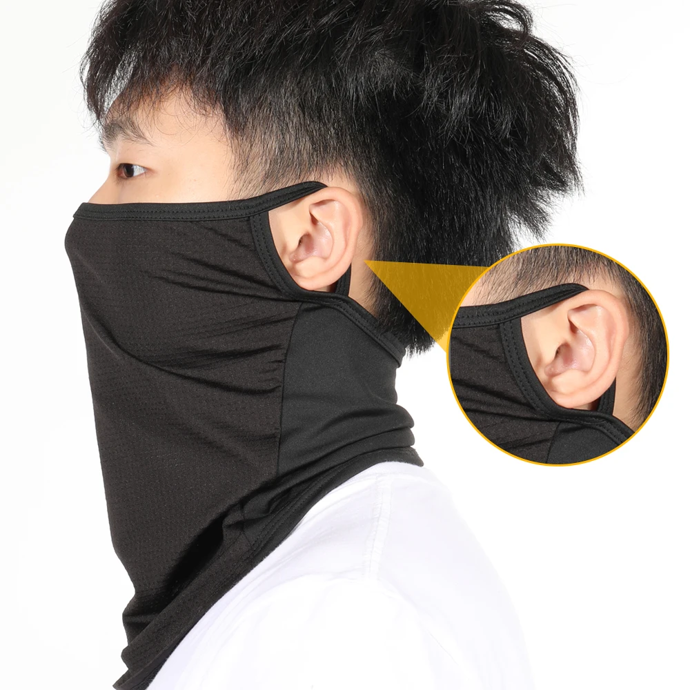 Mesh Cool Sport Bandana Gesicht Abdeckung Hals Gamasche Radfahren Laufen Jagd Wandern Rohr Schal Eis Seide Halbe Maske Männer Frauen sommer