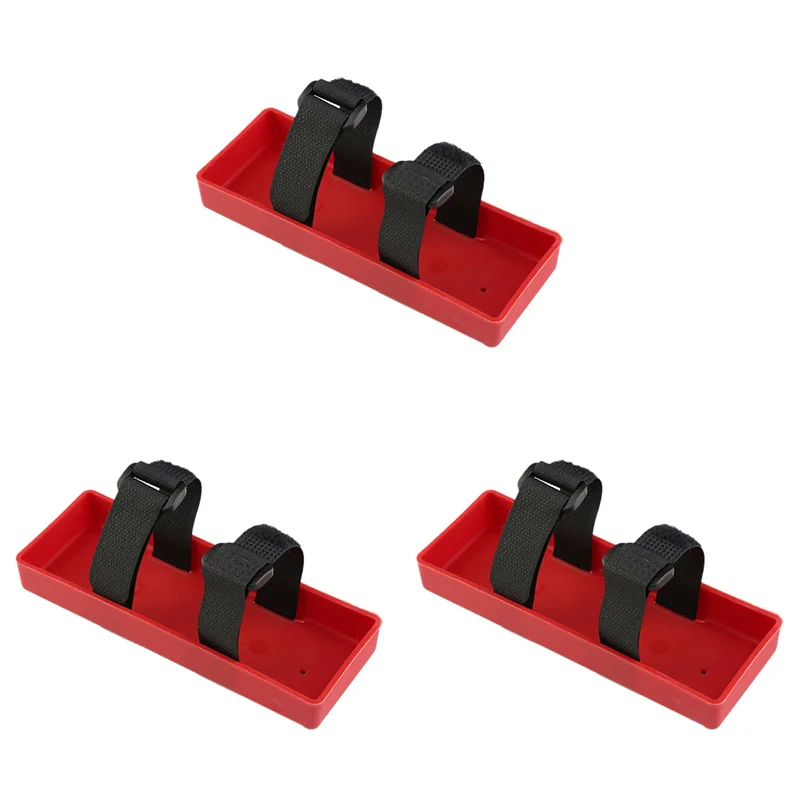 

DELAM-3X RC Battery Tray Case Battery Box Bracket For Axial SCX10 Traxxas TRX4 RC4WD D90 1/8 1/10 RC Car Spare Parts,Red