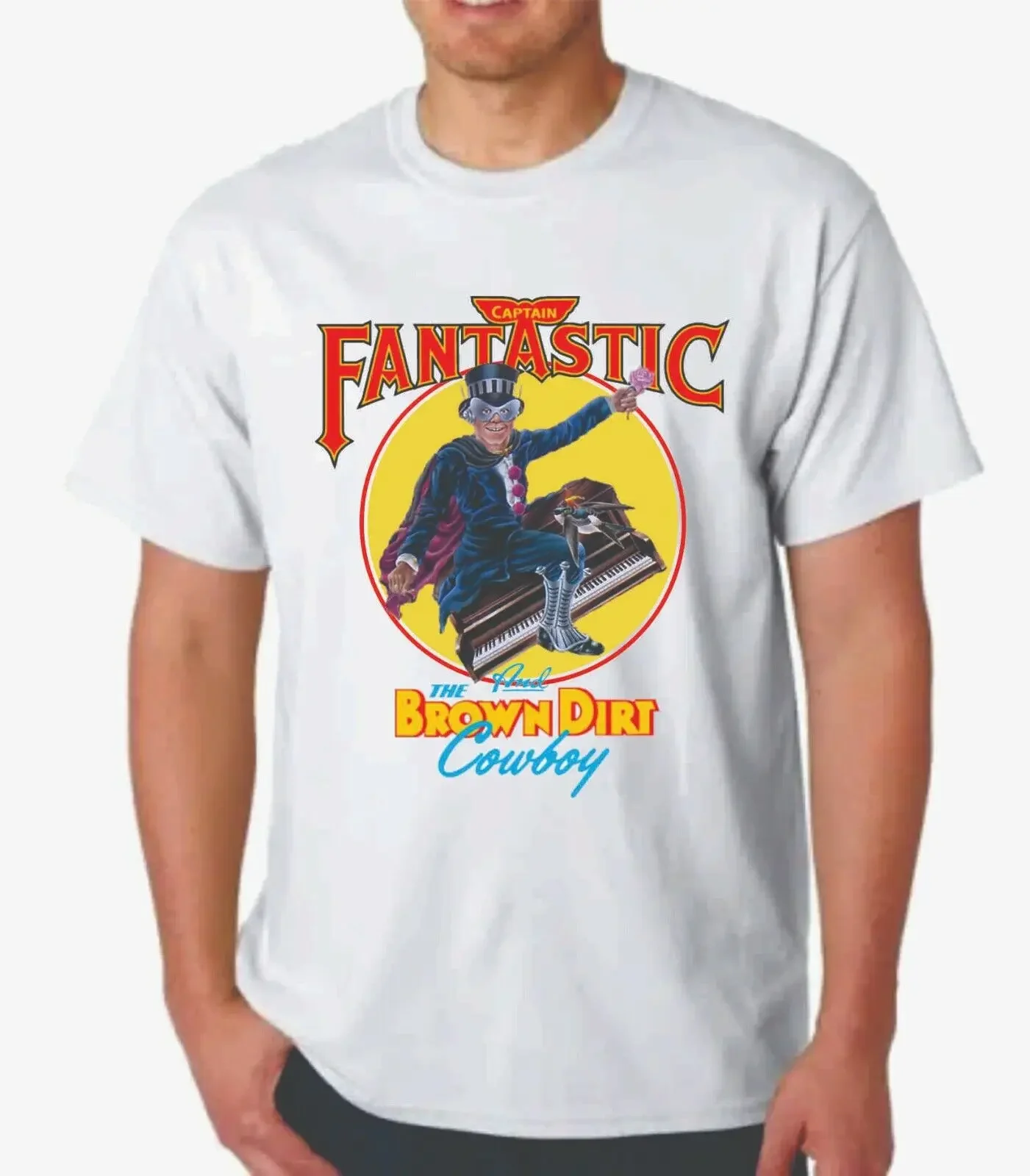 CAPTAIN FANTASTIC T SHIRT ELTON JOHN Beautiful s