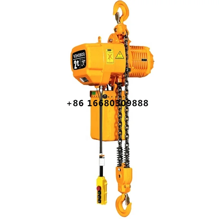 VOHOBOO HHBB Hoist Manufacturer Electric Chain Hoist 2 ton For Factory Workshop