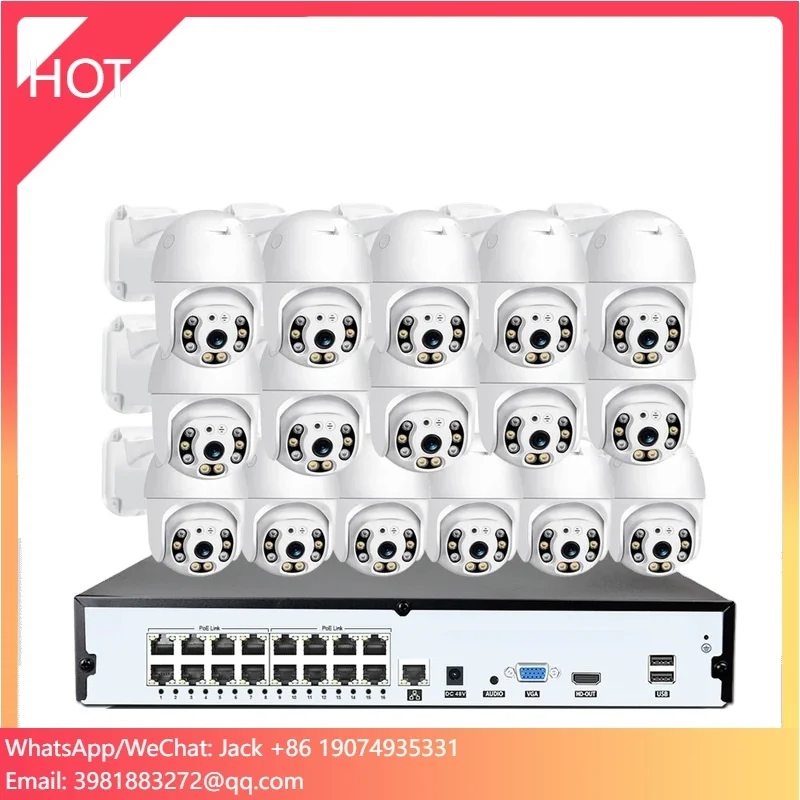 

Audio Colorvu Night Vision 16ch Kit Ptz Camera 5mp Auto Tracking 16 Channel Nvr 5 Megapixel Ip Outdoor Poe Ip Security System